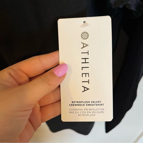 Athleta Retroplush Velvet Crewneck Sweatshirt - Picture 14 of 16